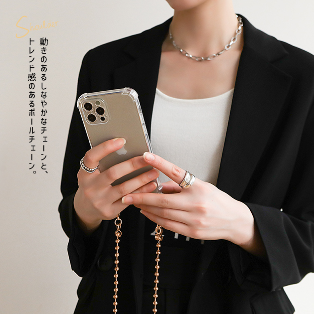 スマホケース ショルダーストラップ iPhone16e pro SE3 14 ケース クリア アイフォン15 アイホン12 mini 13 携帯ケース スマホ 携帯 11 iPhoneケース | iPhone 16 Pro | 04
