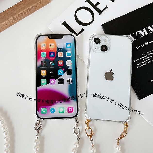 スマホケース ショルダー iPhone14 Plus SE3 15 ケース クリア iPhone13 アイホン12 mini 携帯ケース アイフォン11 スマホ 携帯 7 8 XR ケース 透明｜iphone-e-style｜15