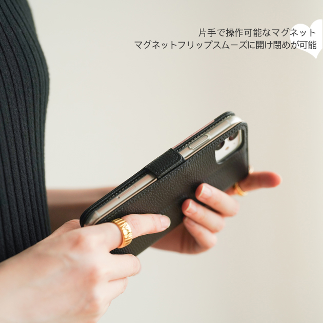 携帯ケース 手帳型 ショルダー 革 iPhon...の詳細画像5