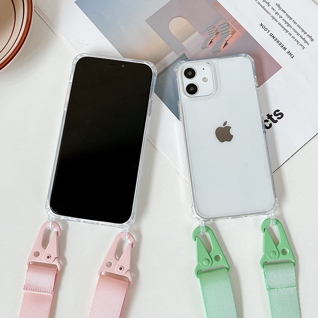 スマホケース ショルダー iPhone12 mini 15 SE2 ケース クリア iPhone14 Pro アイホン13 携帯ケース アイフォン11 スマホ 携帯 7 8 XR ケース 透明｜iphone-e-style｜16