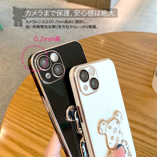 スマホケース 韓国 iPhone15 Pro SE3 14 ケース iPhone13 アイホン12 mini 携帯カバー アイフォン11 スマホ 携帯 7 8Plus ケース キラキラ スタンド｜iphone-e-style｜09