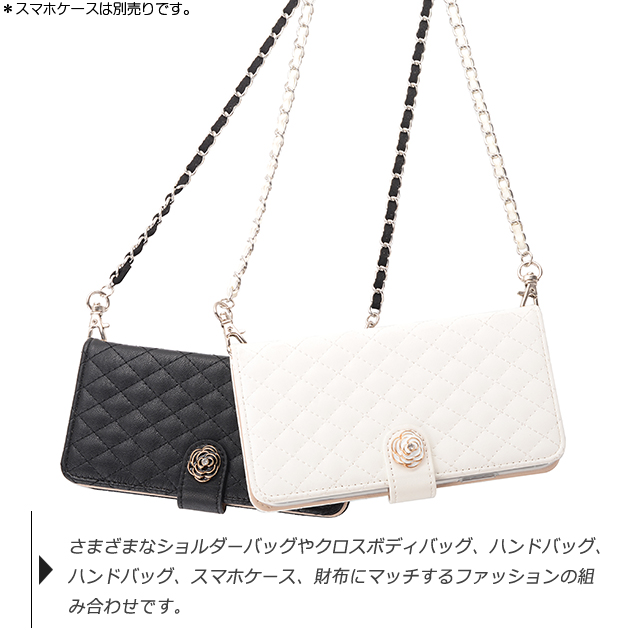 スマホショルダー チェーン スマホ ショルダーストラップ 革 レザー 携帯ストラップ 肩掛け 首かけ 携帯 ストラップ 紐だけ 太め | iPhone | 03