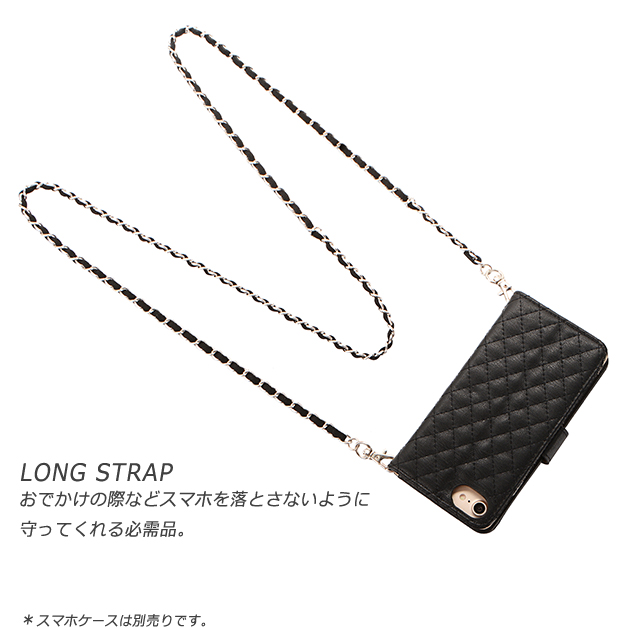 スマホショルダー チェーン スマホ ショルダーストラップ 革 レザー 携帯ストラップ 肩掛け 首かけ 携帯 ストラップ 紐だけ 太め | iPhone | 06