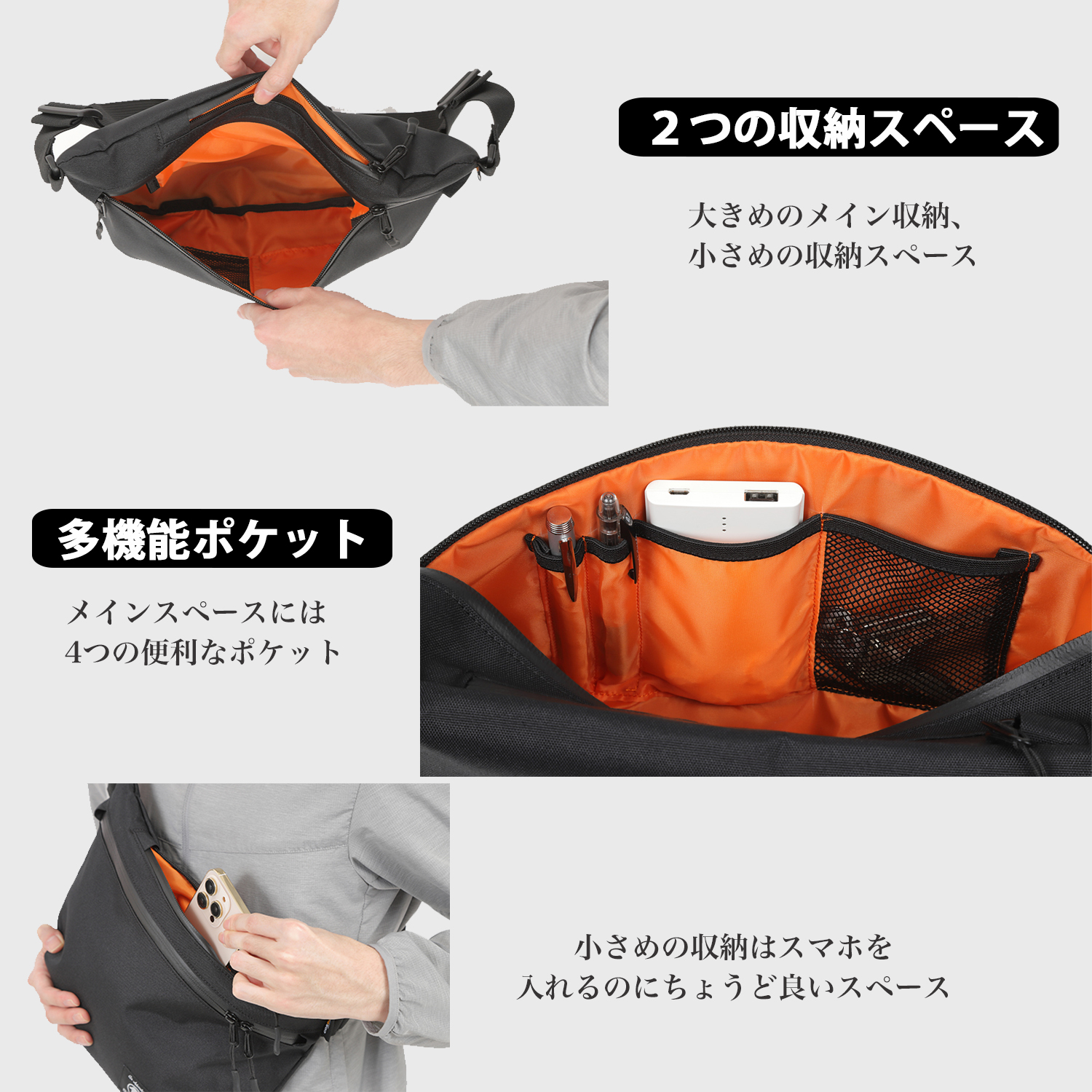 ボディバッグ 防水 ショルダーバッグ 斜めがけ スポーツ CODURA メンズ