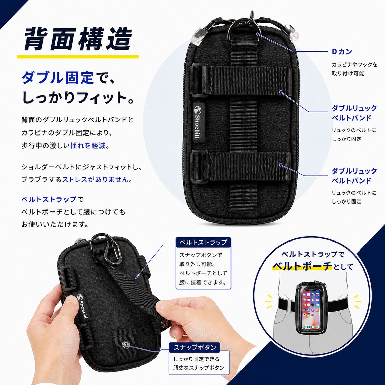 アウトドアタッチパネル対応ポーチ