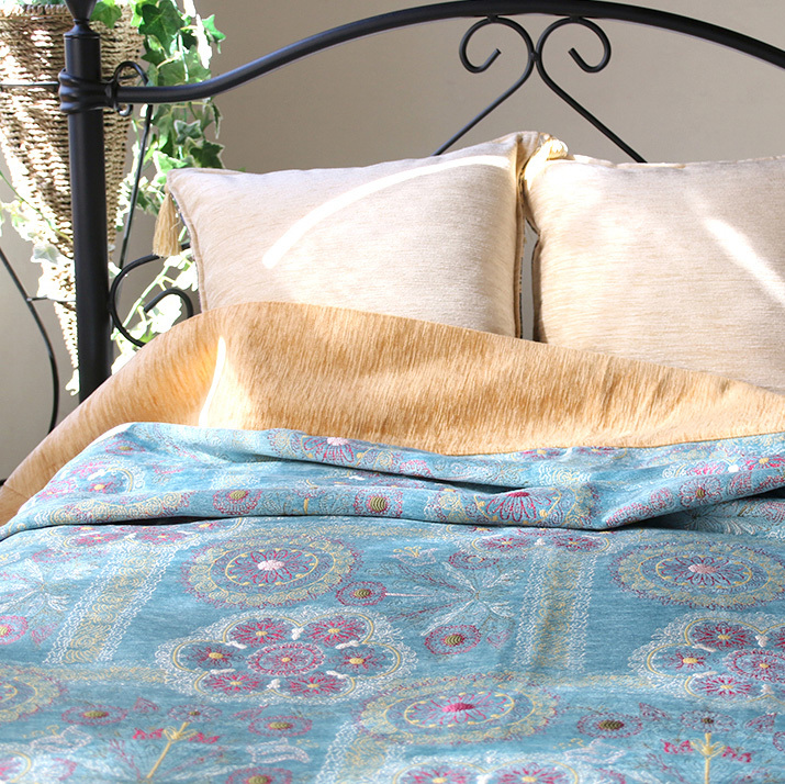 インド カンタ刺繍 パッチワーク/ラリーキルト 古布 ヴィンテージ