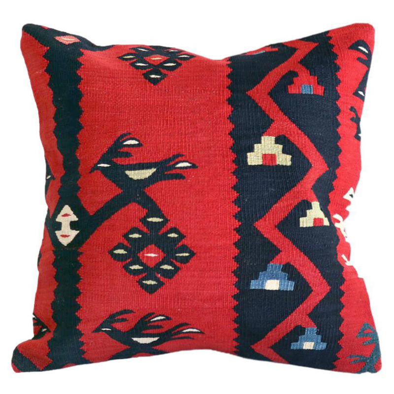 オールドジジムクッションカバー40✖️40cm (kc42) オールドキリム クッションカバー40cmサイズ Old Kilim Cushion