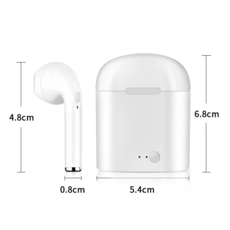 ワイヤレスイヤホン i7 Bluetooth Android iPhone ワイヤレスイヤホン iphone bluetooth android リモート i7 白