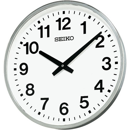 バーゲン 訳無し品‼️ 屋外対応大型防水掛時計 SEIKO屋外用防雨型掛時計 KH411S 掛時計/柱時計