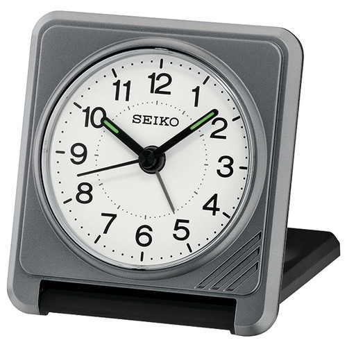 SEIKO セイコー QQ638S 目覚まし時計 トラベラ 携帯用 ステップ