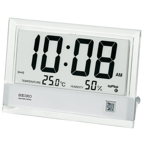 SEIKO（セイコー） SEIKO SQ694W 目覚まし時計 電波時計 デジタル