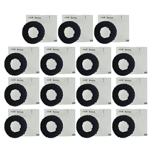 ホテルアメニティ ヘアゴム 個包装タイプ 業務用 ヘアーバンド (HAIR BAND)x15個セット ：メール便日本郵便送料無料 :当日出荷(土日祝除)