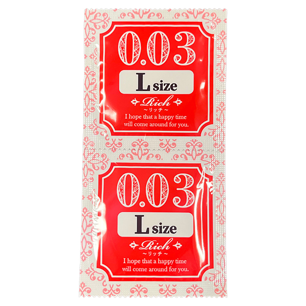 ジャパンメディカル Rich リッチ 業務用コンドーム 003L 0.03 Lサイズ