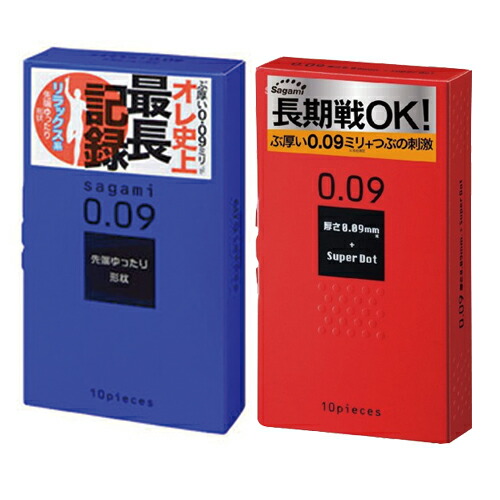 相模ゴム工業 ぶ厚い0.09ミリコンドーム サガミ009 (ドット(10個