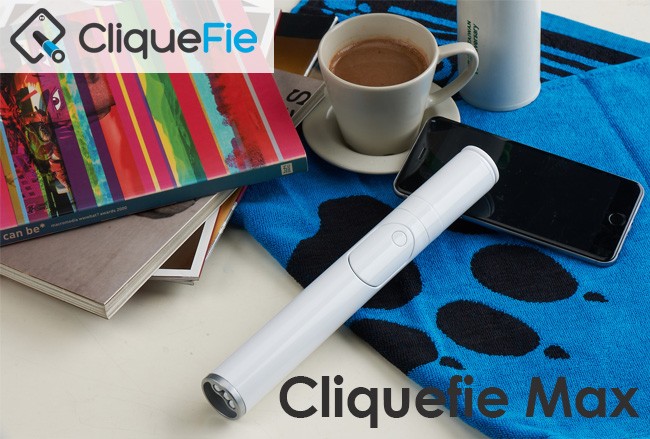 【✨超美品✨】自撮り棒　CliqueFie MAX Selfie Stick CliqueFie Max セルフィースティック 自撮り棒 直径34mm 強化