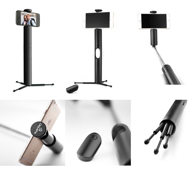 【✨超美品✨】自撮り棒　CliqueFie MAX Selfie Stick CliqueFie Max セルフィースティック 自撮り棒 直径34mm 強化