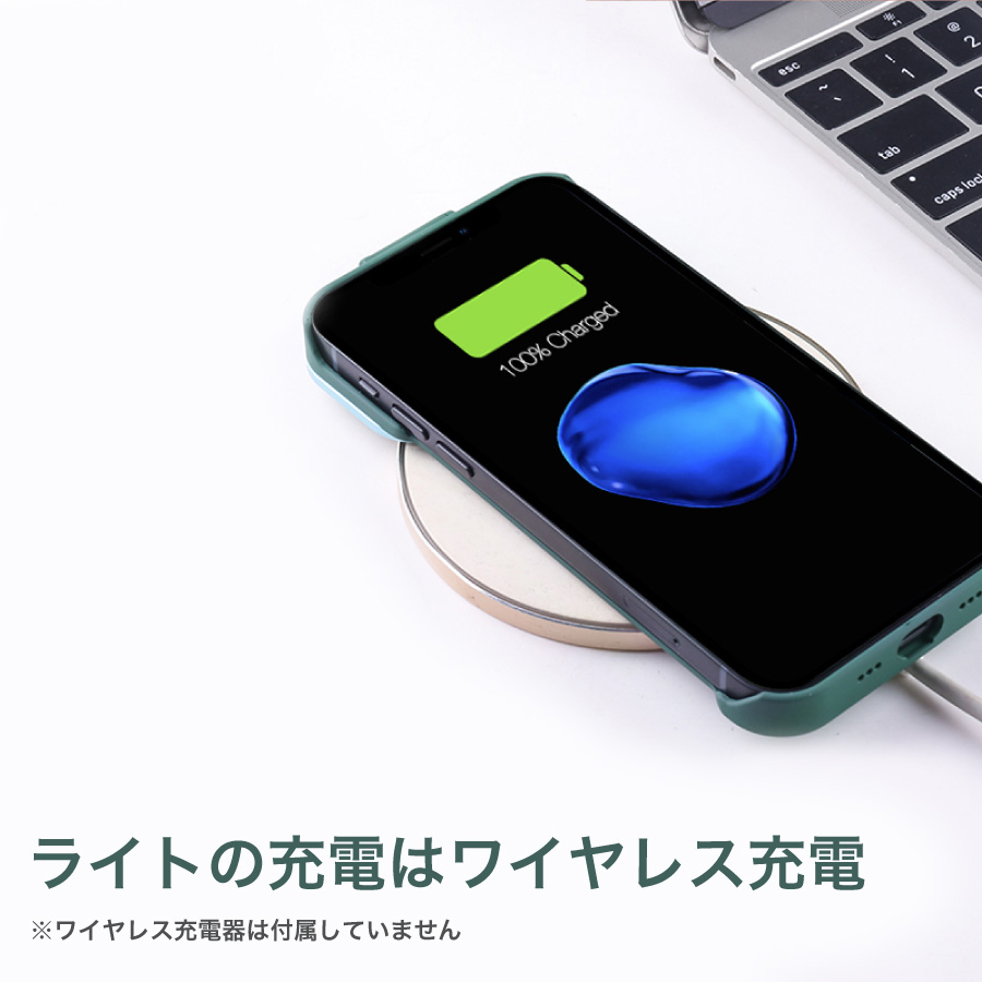 iPhone12 iPhone 12 Pro ケース 自撮り ライトケース 全3色