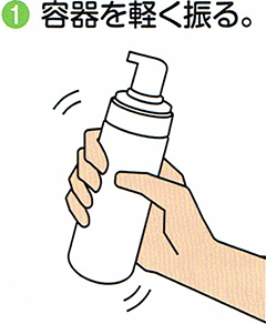 アルバデントクイックムースの使い方1