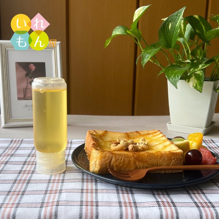 はちみつボトル SSC143Rボトル 6本入 ふた付 樹脂容器 はちみつ容器