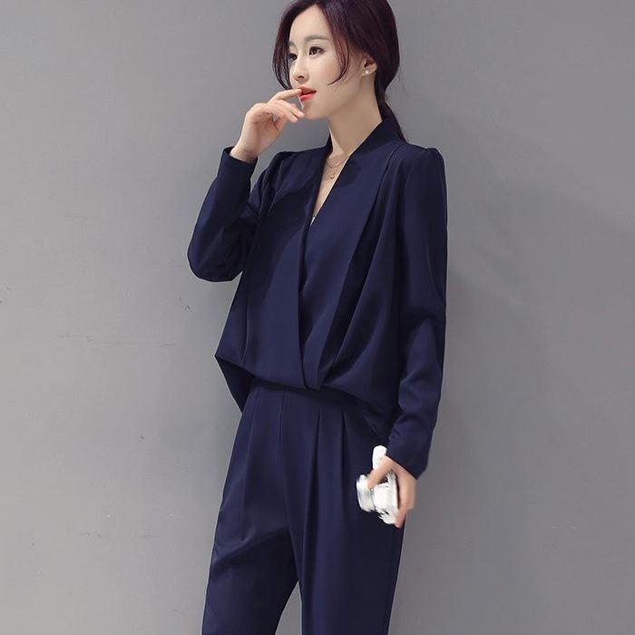 セットアップ レディース フォーマル パンツスーツ 結婚式 二次会 通勤 オールインワン 長袖 半袖 ママスーツ 送料無料 |  | 03