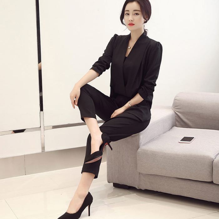 セットアップ レディース フォーマル パンツスーツ 結婚式 二次会 通勤 オールインワン 長袖 半袖 ママスーツ 送料無料 |  | 01