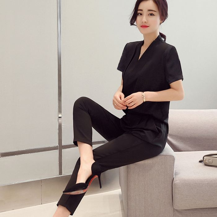 セットアップ レディース フォーマル パンツスーツ 結婚式 二次会 通勤 オールインワン 長袖 半袖 ママスーツ 送料無料 |  | 02