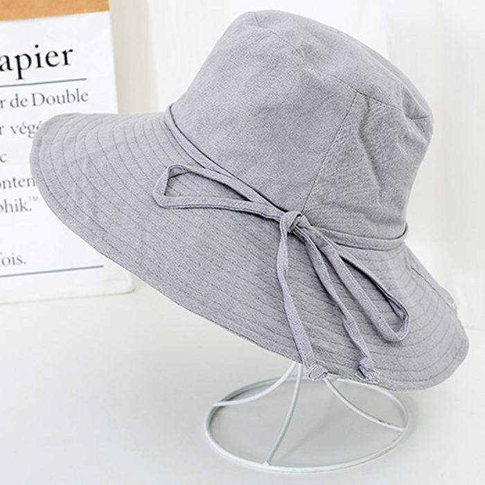 大きい帽子 ストラップ付き 黒 レディース ハット 美シルエット 小顔効果 UVカット あご紐 調整可能 折りたたみ 送料無料 |  | 02