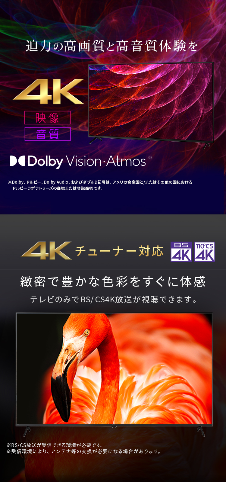 IRIS OHYAMA（アイリスオーヤマ） テレビ 液晶テレビ 65v 型 tv