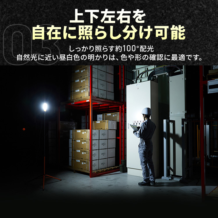 IRIS OHYAMA（アイリスオーヤマ） led投光器 55w 100v 1灯 投光器 led