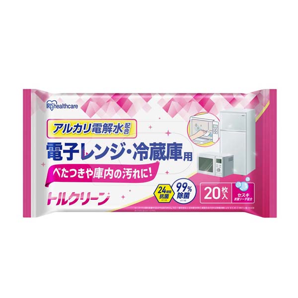掃除シート ih コンロ 電子レンジ 冷蔵庫 食卓 リビング キッチン 20枚入 除菌 抗菌 油 床 テーブル 除菌シート アイリスオーヤマ トルクリーン T-KI T-KR T-KT | IRIS OHYAMA | 03