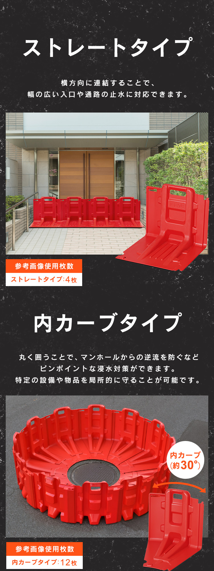 IRIS OHYAMA（アイリスオーヤマ） 止水板 防水板 持ち手付き 簡単設置