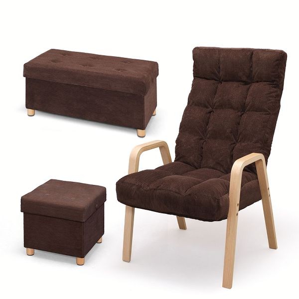 IRIS OHYAMA（アイリスオーヤマ） 座椅子 おしゃれ 肘掛付き