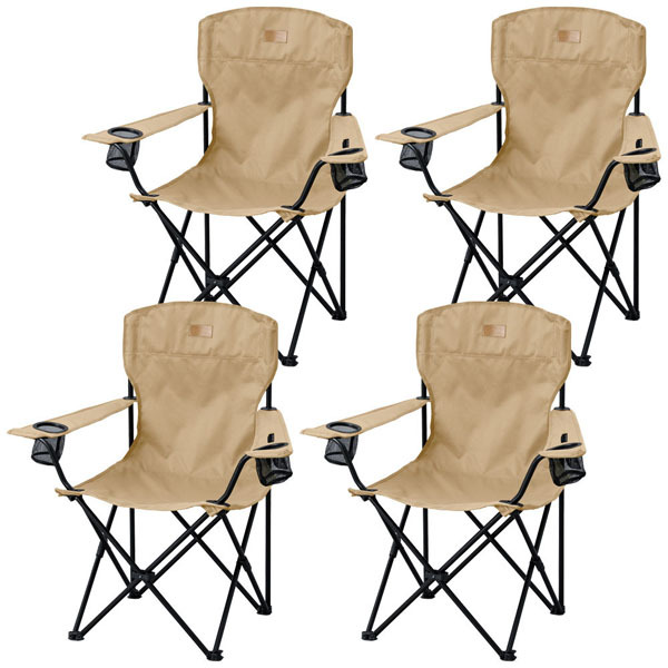 IRIS OHYAMA（アイリスオーヤマ） 4脚セット アウトドア チェア