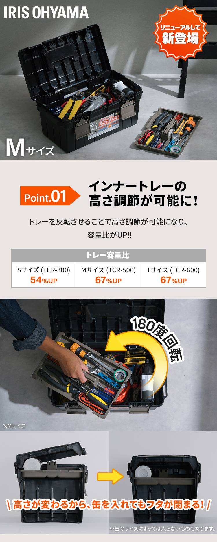 IRIS OHYAMA（アイリスオーヤマ） 工具箱 ツールボックス プラスチック