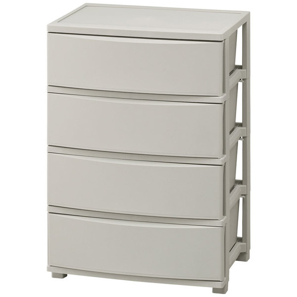 アイリスオーヤマ チェスト 4段 届いてすぐ使える完成品 ワイド 日本製  