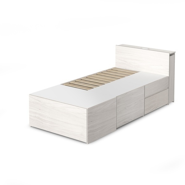 IRIS OHYAMA（アイリスオーヤマ） ベッド シングル 収納 大容量 超収納