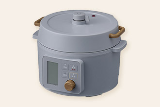 電気圧力鍋 3L ヘルシープラス グレー