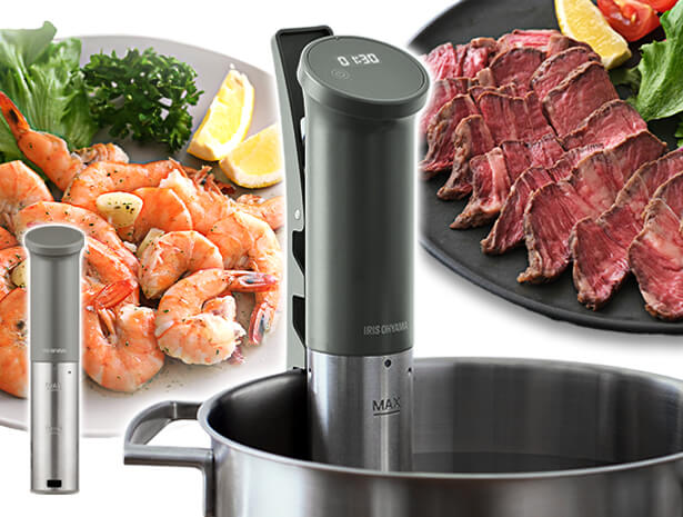 低温調理器 アイリスオーヤマ スリム レシピ ローストビーフ サラダチキン 温泉卵 簡単調理 作り置き 防水 丸洗い アイリスオーヤマ LTC-04 安心延長保証対象