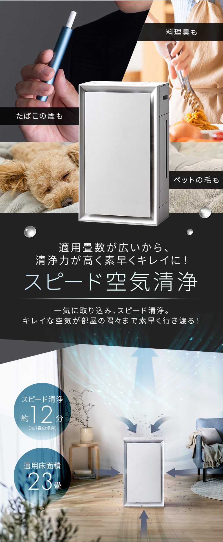 IRIS OHYAMA（アイリスオーヤマ） 空気清浄機 加湿器 加湿空気清浄機