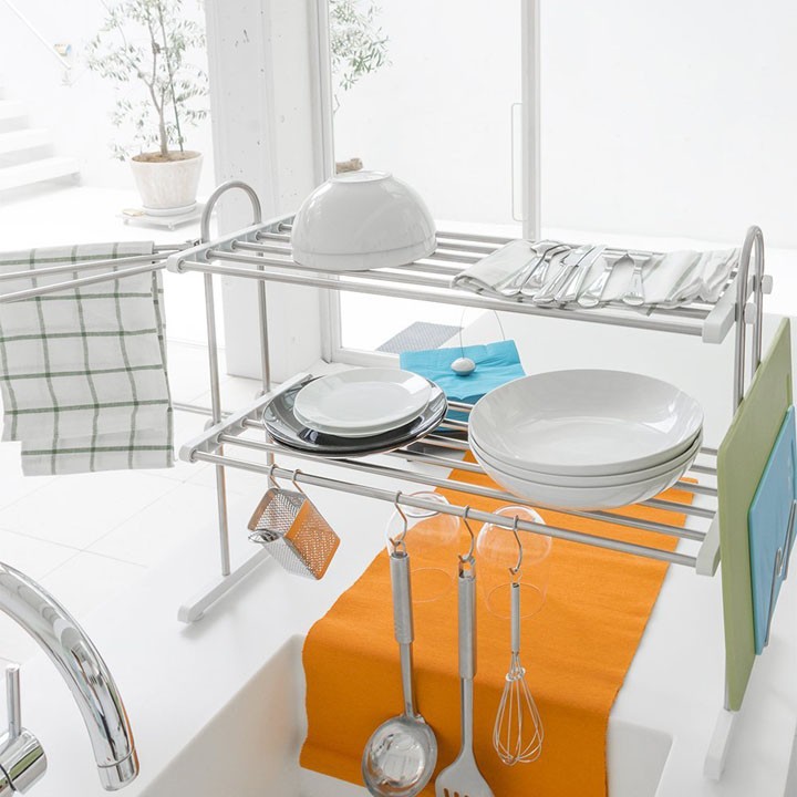 キッチン 収納 ラック 2段 キッチンラック 水回り 台所 シンク 置き棚2