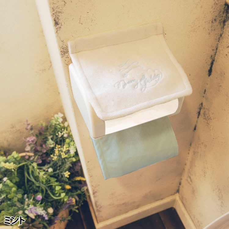 トイレ用品トイレタリーカバーファブリックメリージェラートペーパーホルダーカバーオカトー 