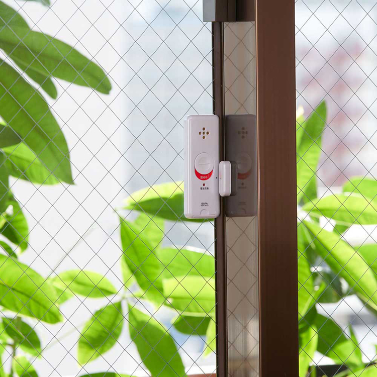 防犯アラーム窓用防犯対策防犯窓アラーム防犯侵入対策空き巣アラームブザー警報防犯ブザー窓エルパELPA【販売指示後カートアップ】薄型窓アラームダブル検知2Pパールホワイト朝日電器株式会社 