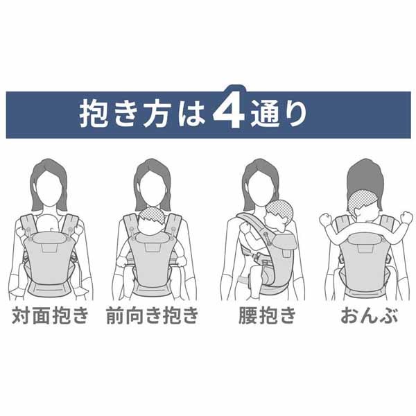 抱っこひもエルゴ新生児メッシュ荷重分散疲れにくい腰サポート付EBCOMNIBreezeダッドウェイ