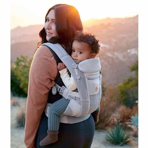 抱っこひもエルゴ新生児メッシュ荷重分散疲れにくい腰サポート付EBCOMNIBreezeダッドウェイ
