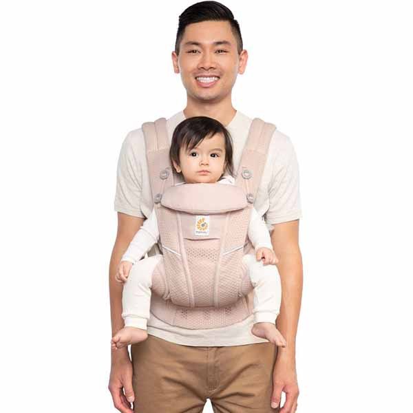 抱っこひもエルゴ新生児メッシュ荷重分散疲れにくい腰サポート付EBCOMNIBreezeダッドウェイ