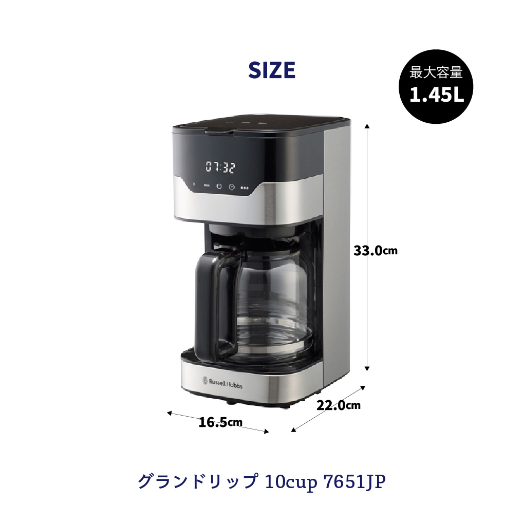 ラッセルホブス Russell Hobbs コーヒーメーカー グランドリップ 10 