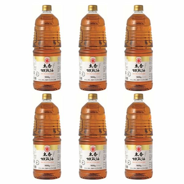 胡麻油 6本 ペットボトル 1650g 竹本油脂 (D)_1