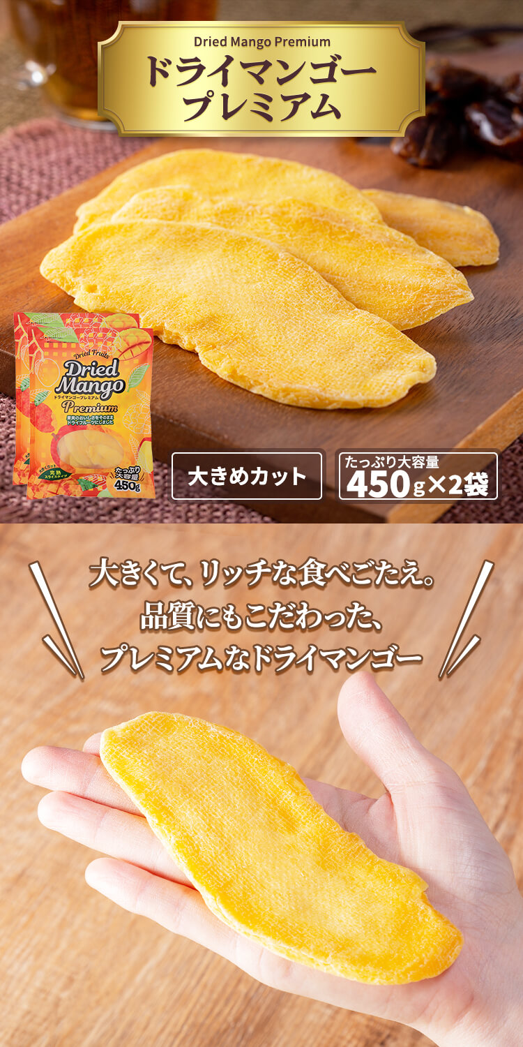 ドライマンゴー 450g×2袋セット 大容量 ドライフルーツ マンゴー タイ