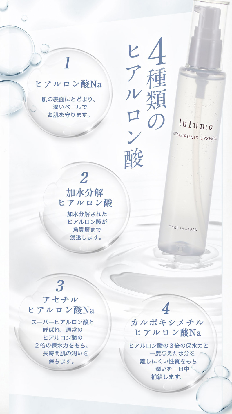 lulumo 美容液 大容量 スキンケア ヒアルロン酸原液 ヒアルロン酸 原液