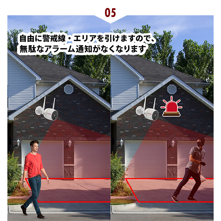 屋外防犯カメラ　JA-PO1031-WP Wi-Fiネットワーク屋外IPカメラ Wi-Fiネットワーク屋外IPカメラPro 白 JA-PO1031-W (D